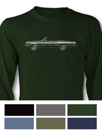 1967 Dodge Coronet 500 Convertible T-Shirt - Long Sleeves - Side View