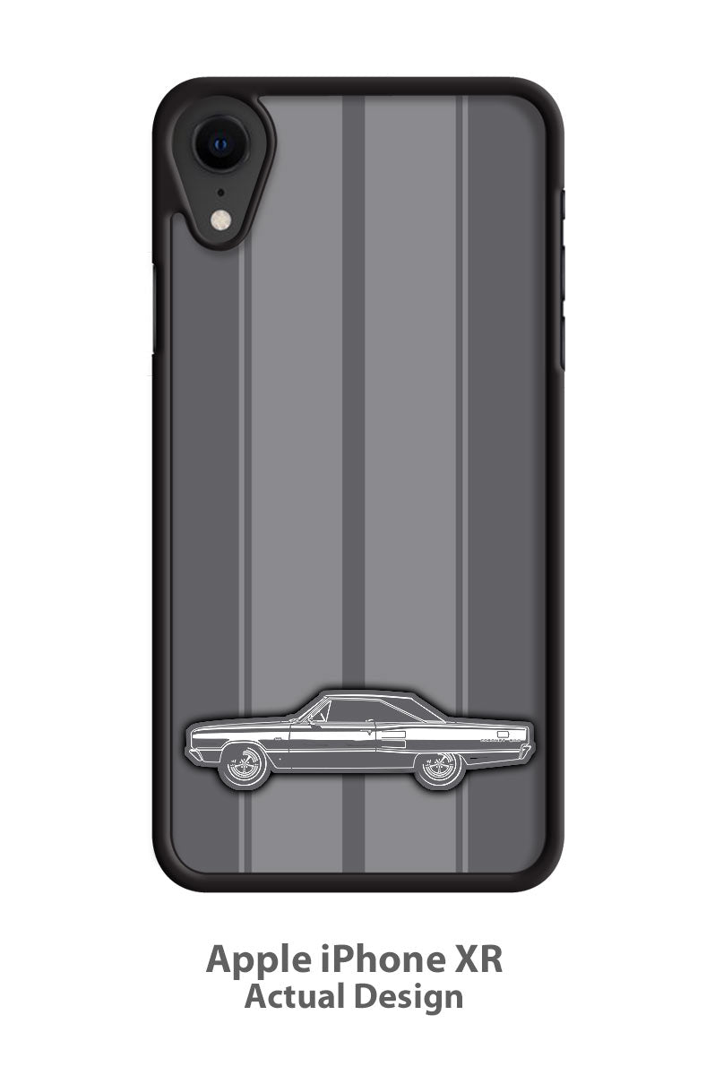 1967 Dodge Coronet 500 Hardtop Smartphone Case - Racing Stripes