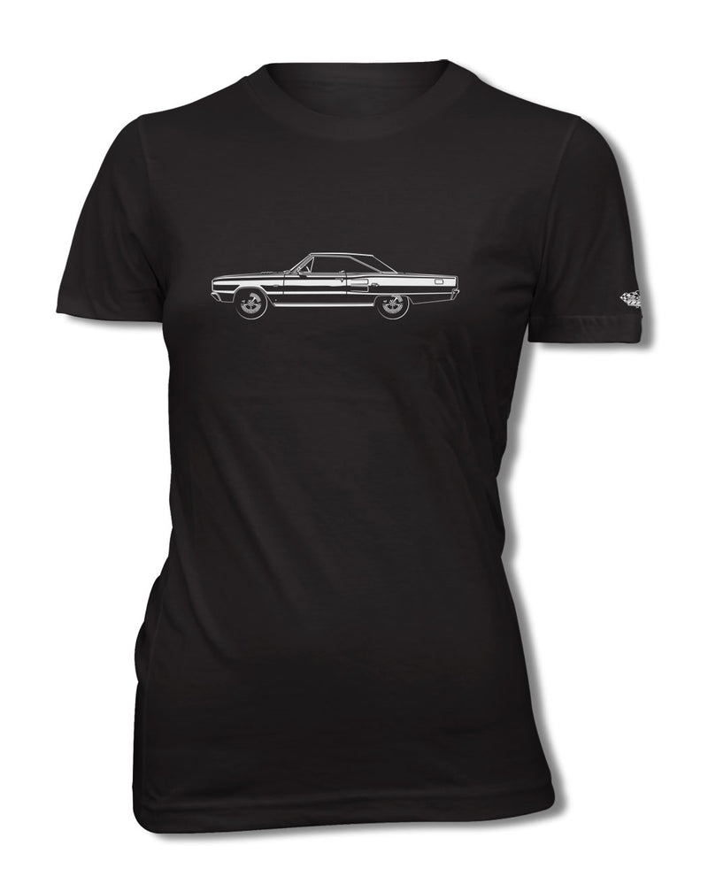 1967 Dodge Coronet RT Hardtop T-Shirt - Women - Side View