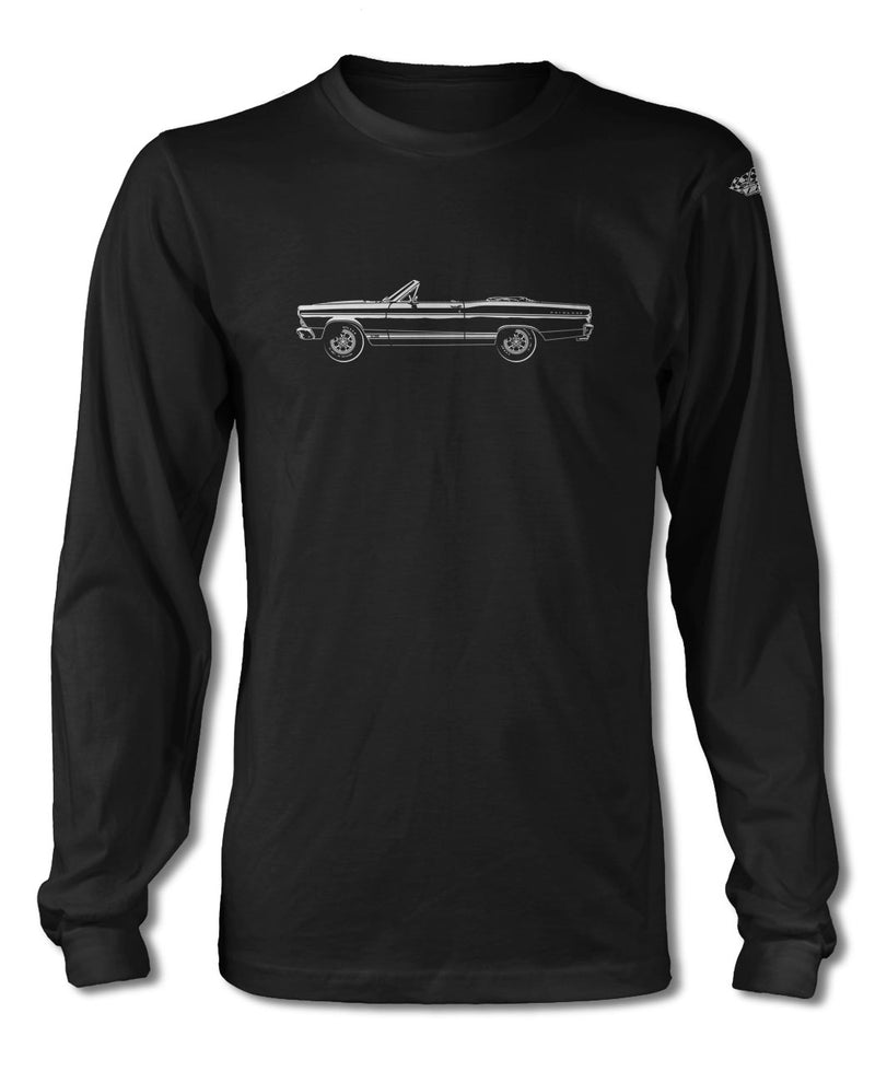 1967 Ford Fairlane GTA Convertible T-Shirt - Long Sleeves - Side View