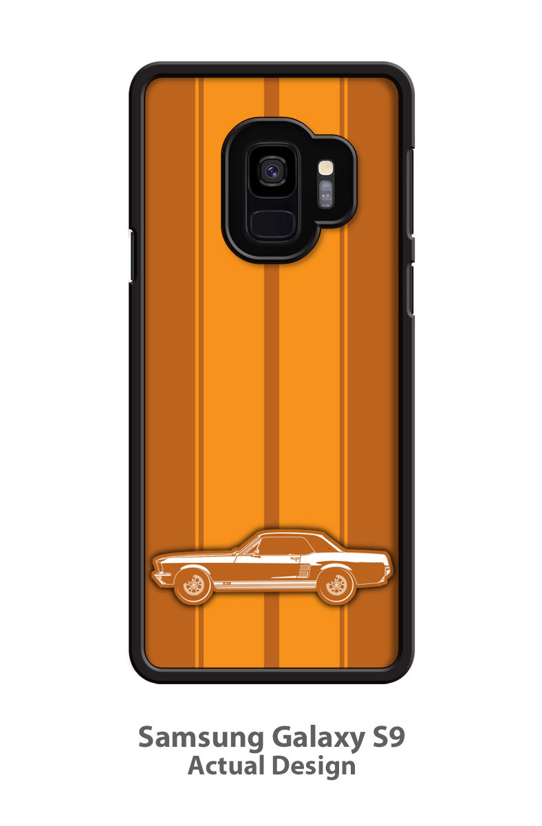 1967 Ford Mustang GT Coupe  Smartphone Case - Racing Stripes