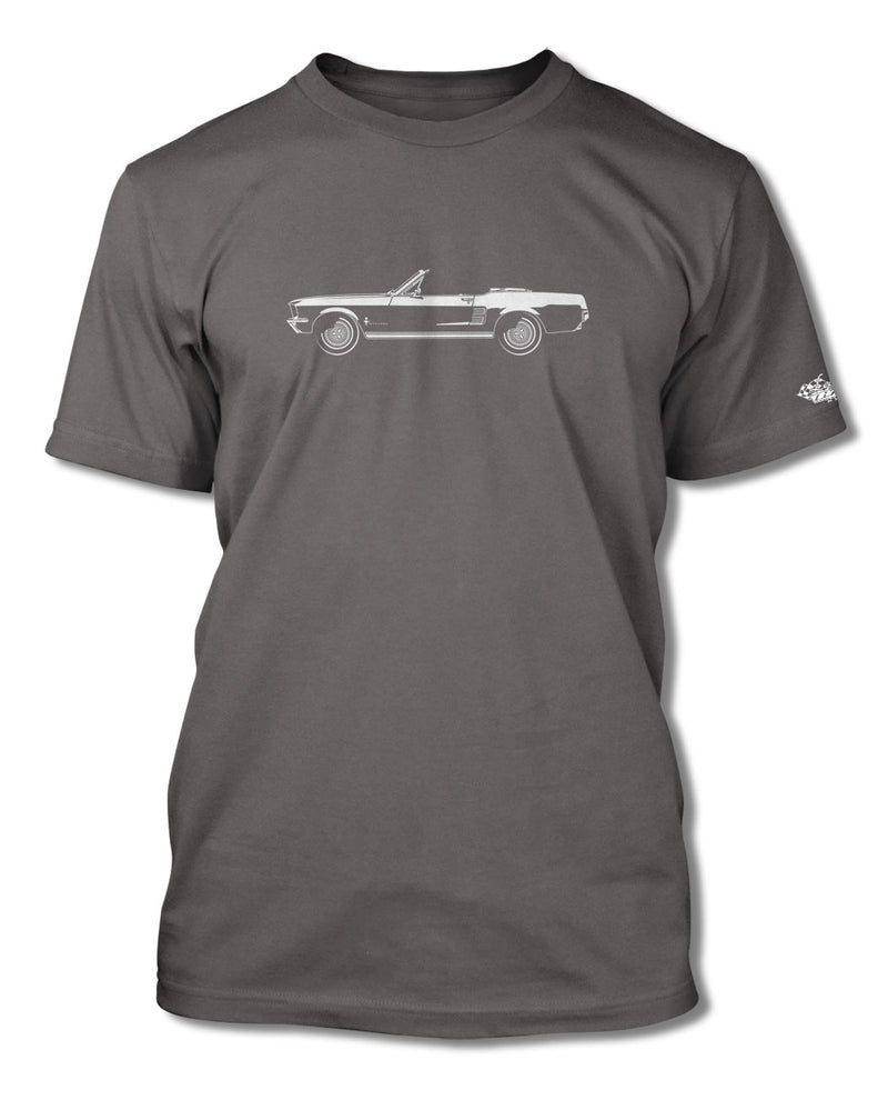 1967 Ford Mustang Base Convertible T-Shirt - Men - Side View