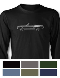 1967 Ford Mustang GT Convertible T-Shirt - Long Sleeves - Side View