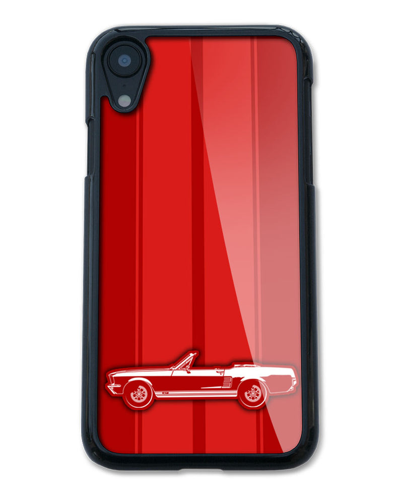 1967 Ford Mustang GT Convertible Smartphone Case - Racing Stripes