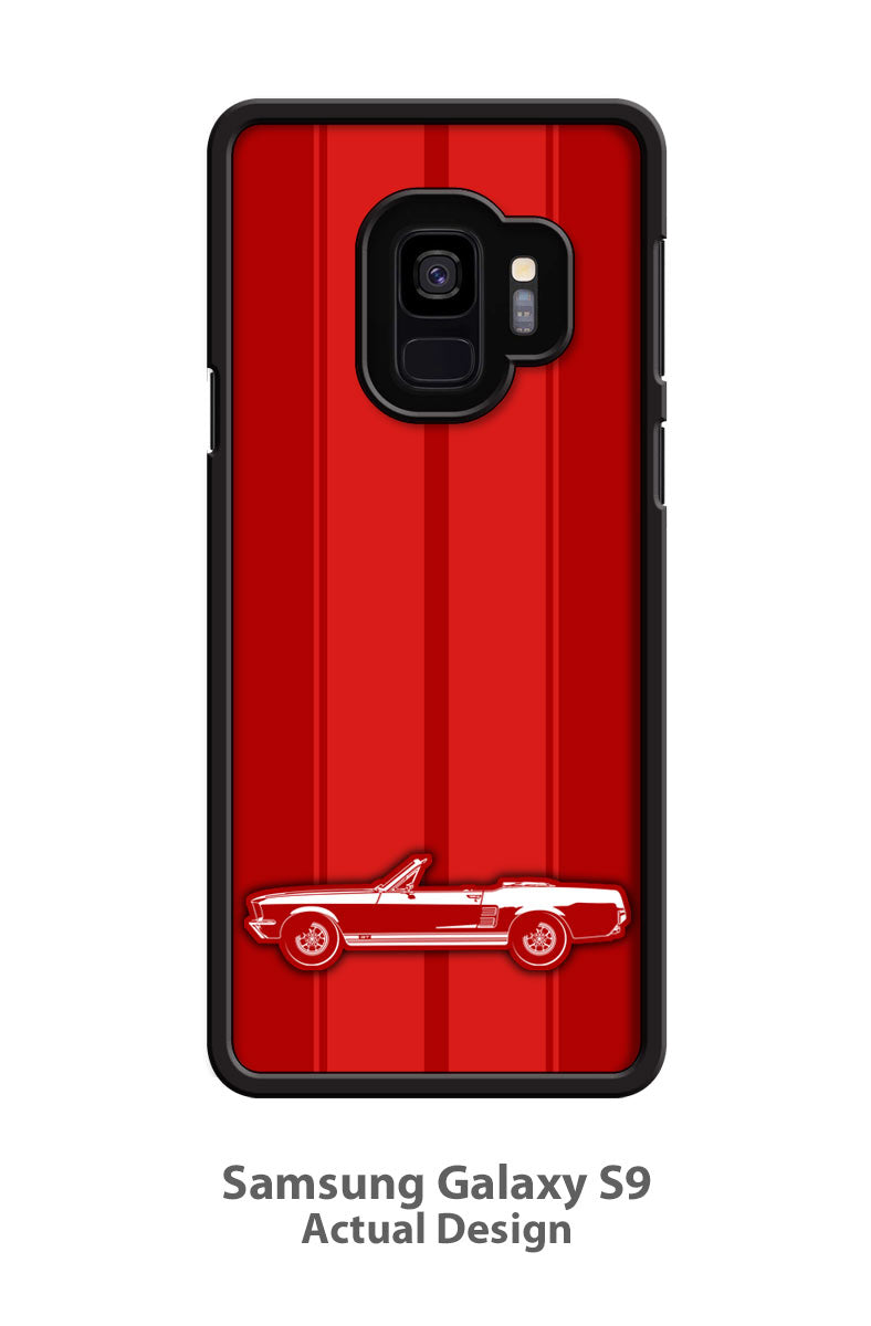 1967 Ford Mustang GT Convertible Smartphone Case - Racing Stripes