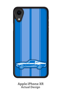 1967 Ford Mustang Shelby GT500 Fastback Smartphone Case - Racing Stripes