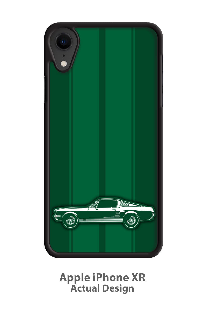 1967 Ford Mustang GT Fastback Smartphone Case - Racing Stripes