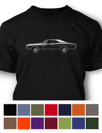 1968 Dodge Charger RT Bullitt Hardtop T-Shirt - Men - Side View