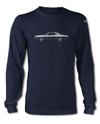 1968 Dodge Charger Base Coupe T-Shirt - Long Sleeves - Side View