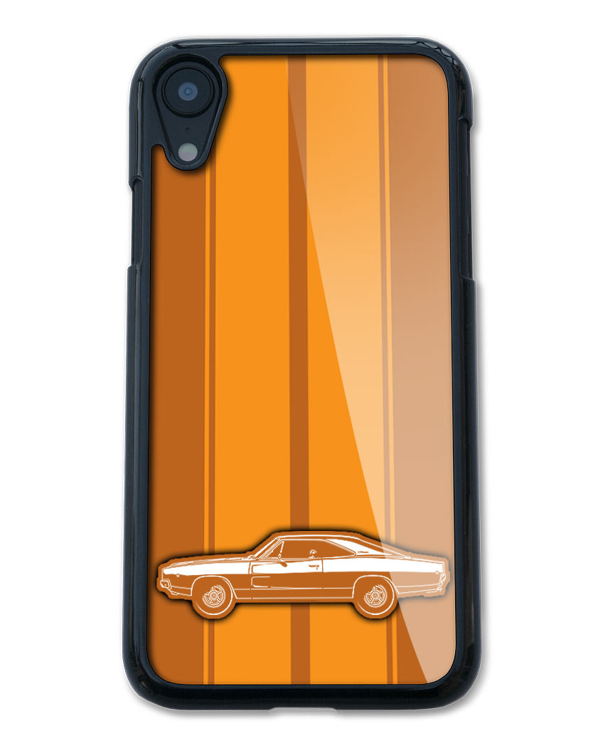 1968 Dodge Charger RT Coupe Smartphone Case - Racing Stripes