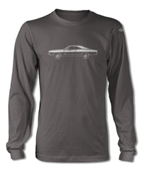 1968 Dodge Charger RT Hardtop T-Shirt - Long Sleeves - Side View