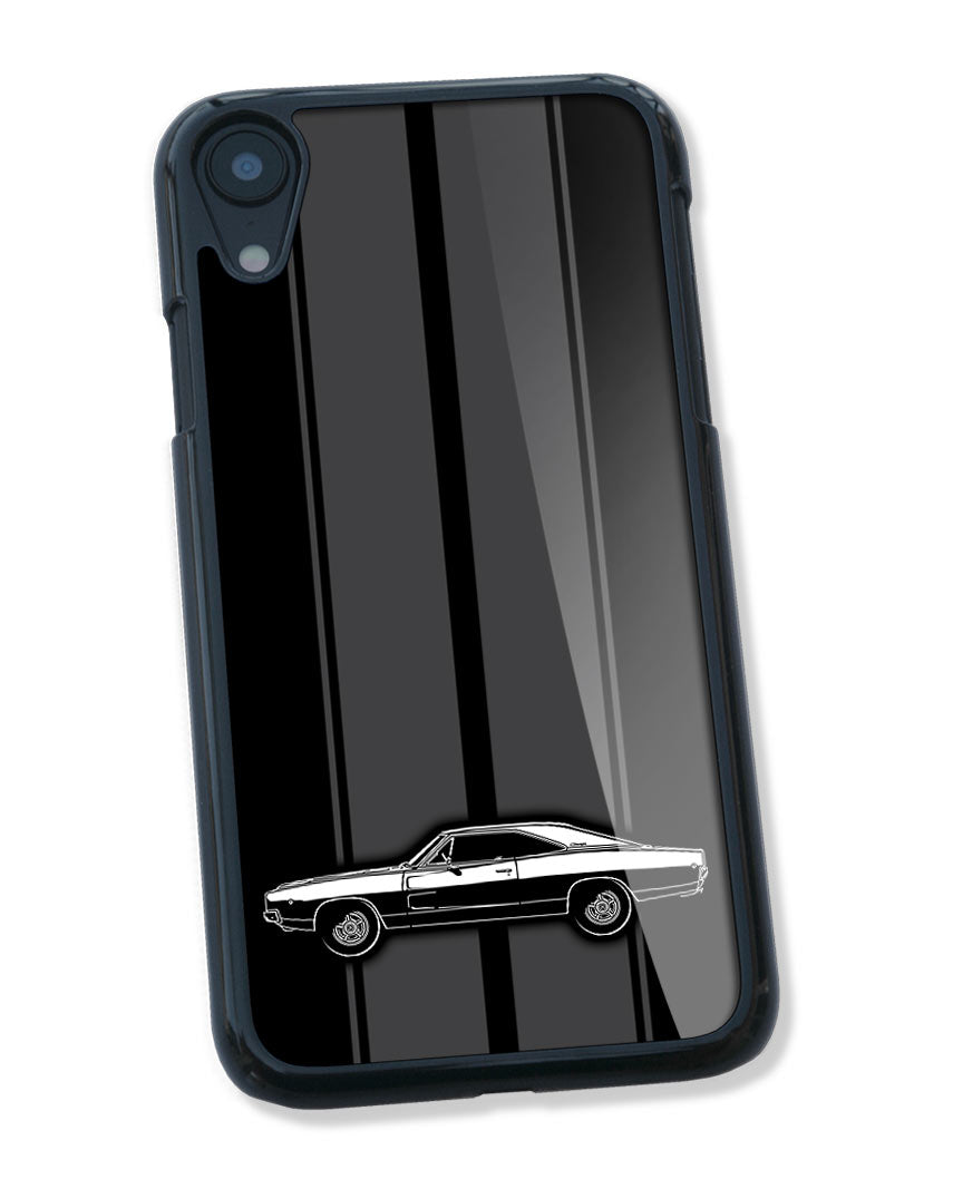 1968 Dodge Charger RT Hardtop Smartphone Case - Racing Stripes