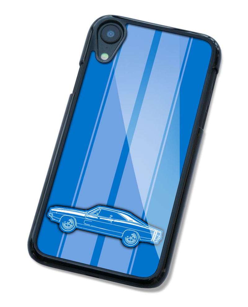 1968 Dodge Charger RT With Stripes Coupe Smartphone Case - Racing Stripes