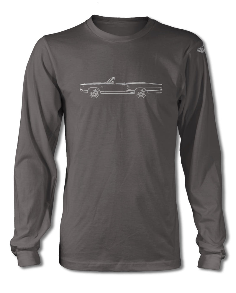 1968 Dodge Coronet RT Convertible T-Shirt - Long Sleeves - Side View