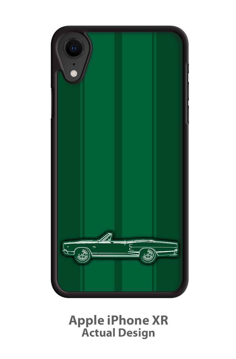 1968 Dodge Coronet RT Convertible Smartphone Case - Racing Stripes
