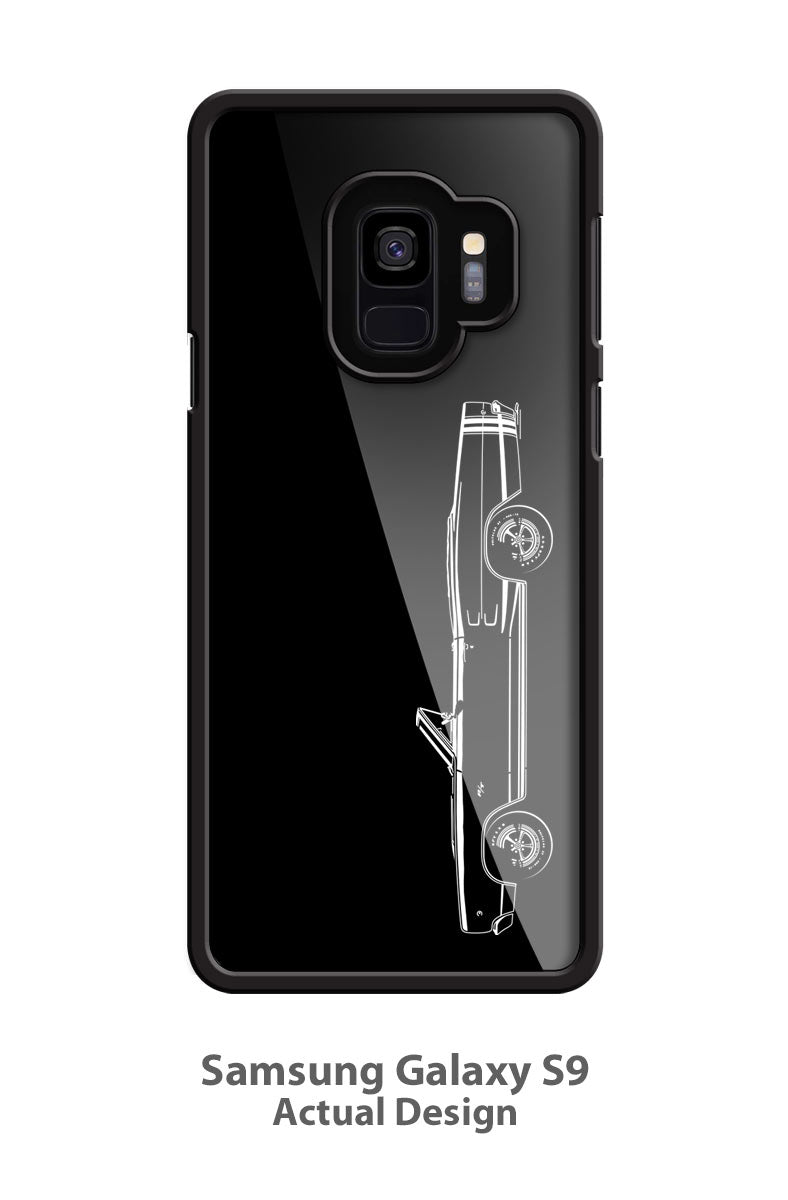 1968 Dodge Coronet RT with Stripes Convertible Smartphone Case - Side View