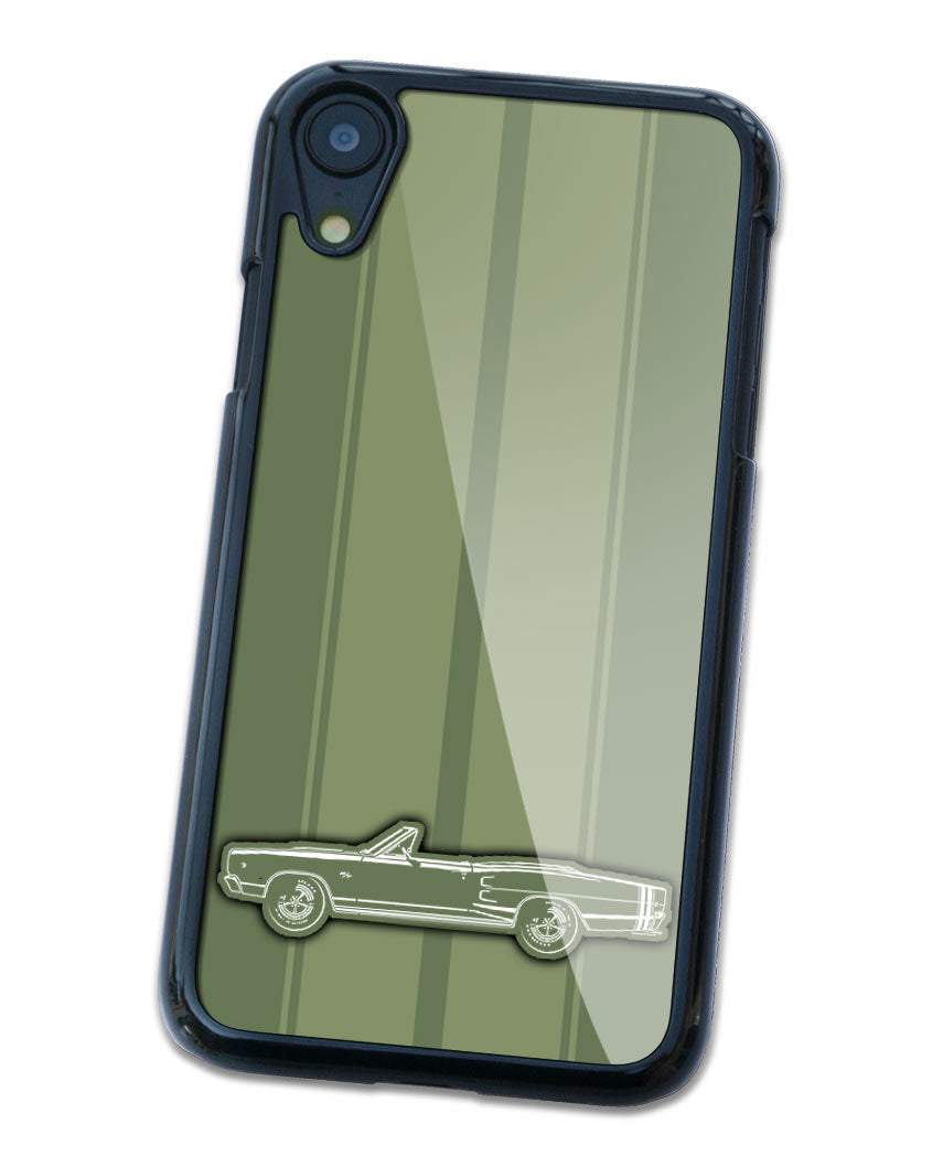 1968 Dodge Coronet RT with Stripes Convertible Smartphone Case - Racing Stripes