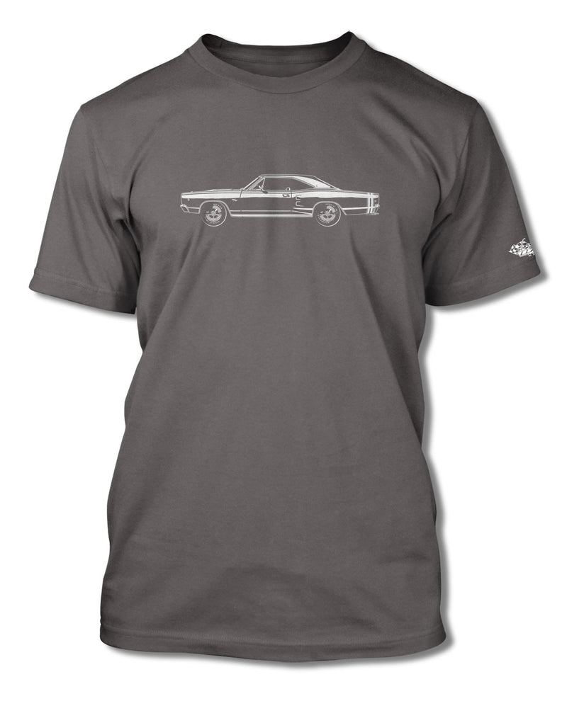 1968 Dodge Coronet RT with Stripes Hardtop T-Shirt - Men - Side View