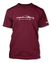 1968 Dodge Coronet RT with Stripes Hardtop T-Shirt - Men - Side View