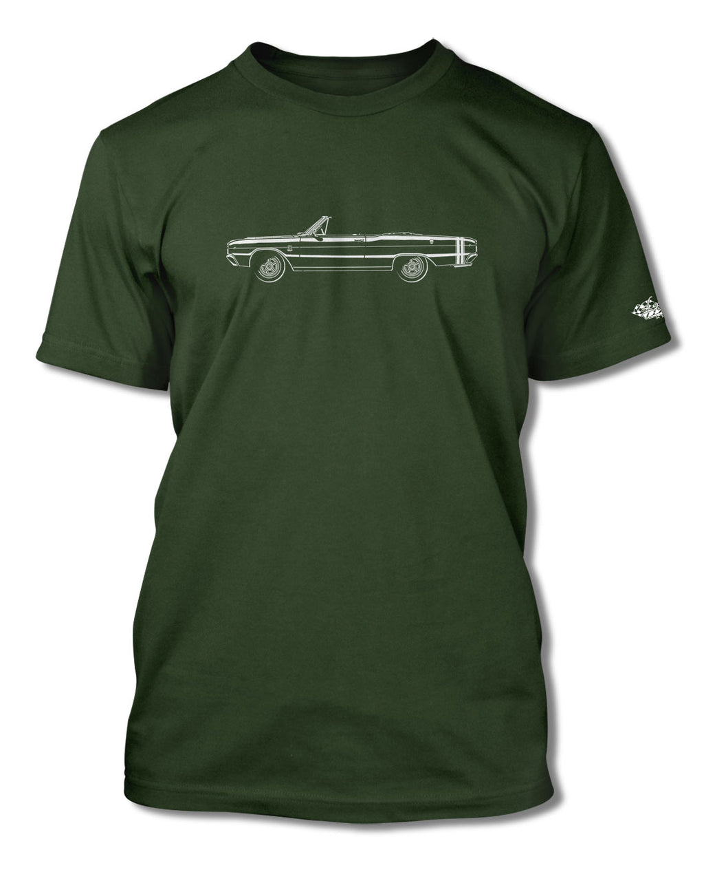 1968 Dodge Dart GTS Convertible T-Shirt - Men - Side View