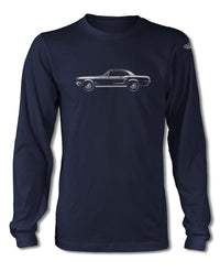 1968 Ford Mustang Base Coupe T-Shirt - Long Sleeves - Side View