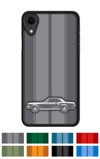 1968 Ford Mustang Base Coupe Smartphone Case - Racing Stripes