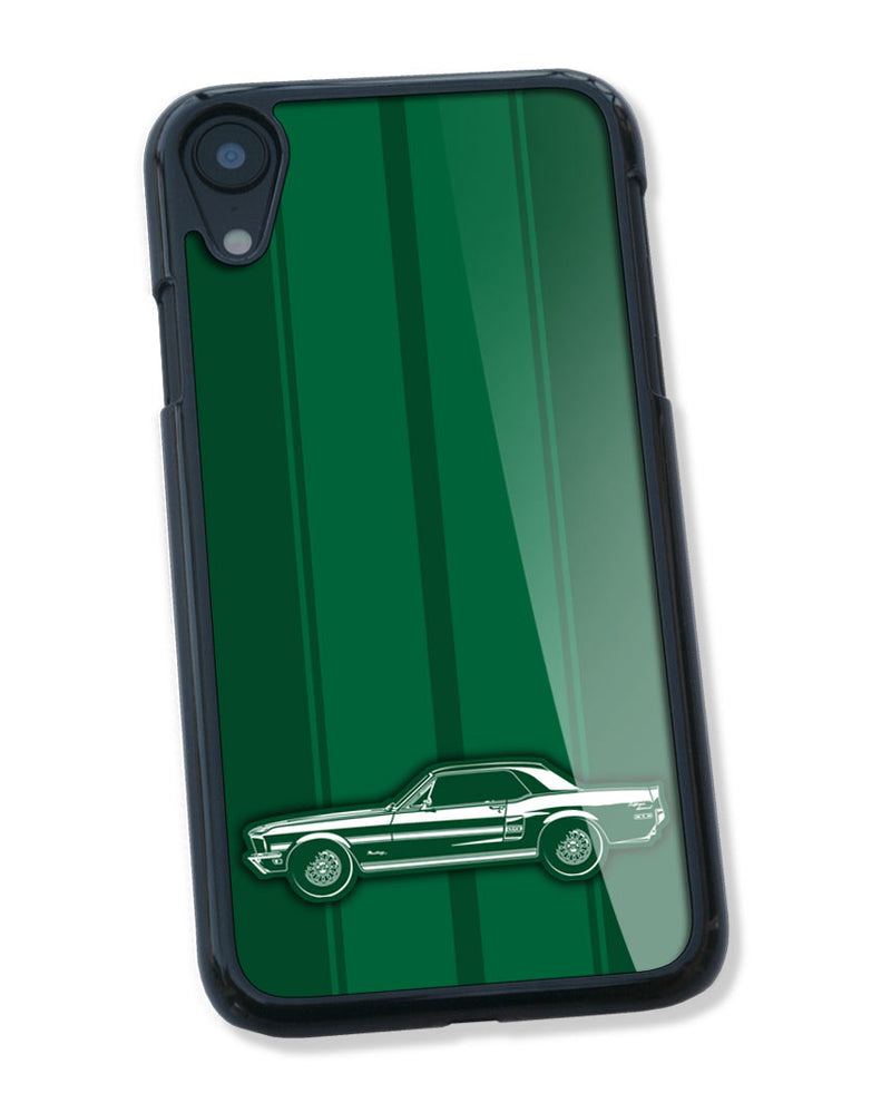 1968 Ford Mustang GT / CS Coupe Smartphone Case - Racing Stripes