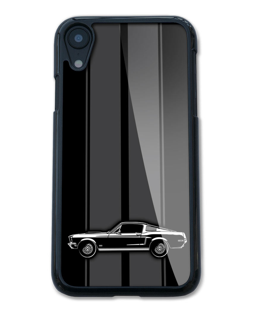 1968 Ford Mustang GT Fastback Smartphone Case - Racing Stripes