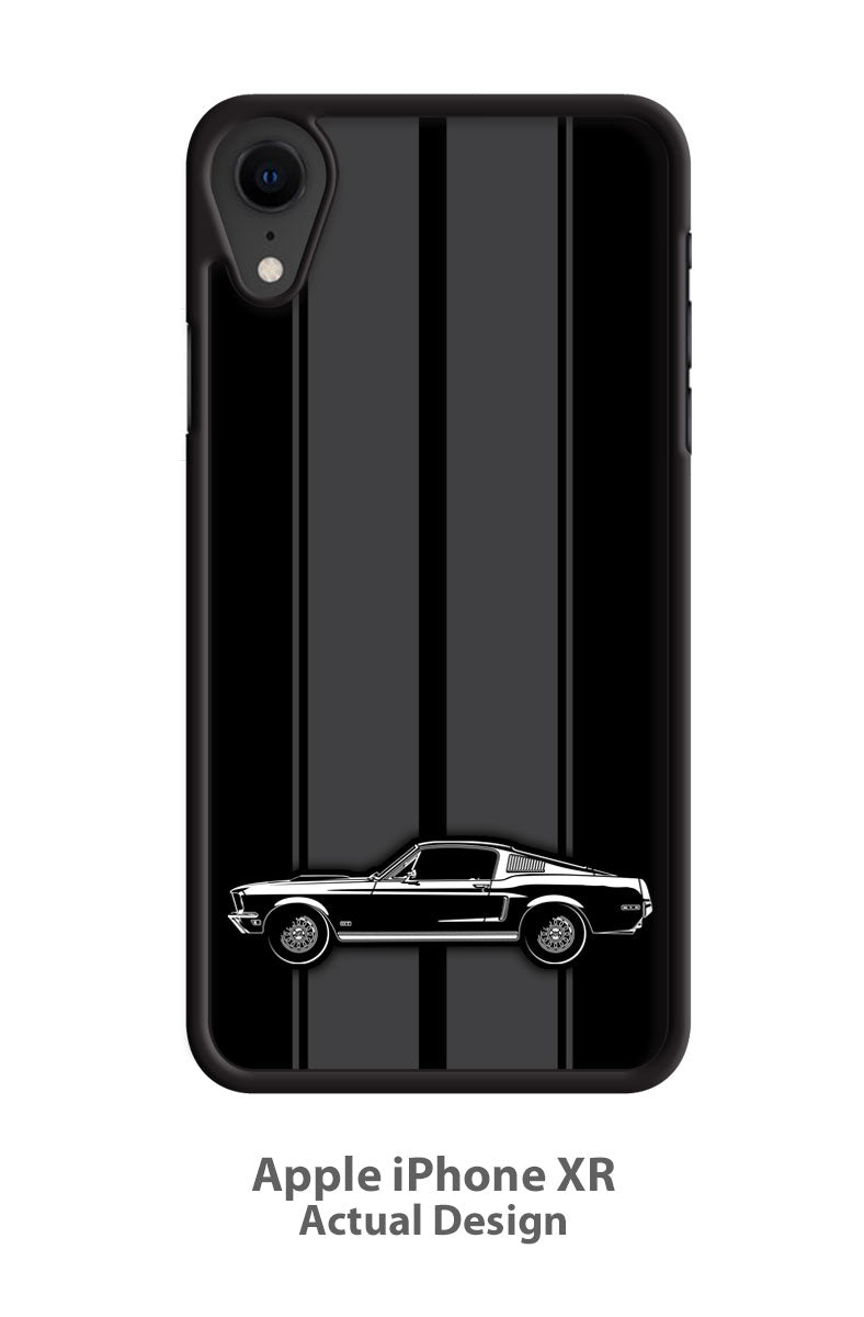 1968 Ford Mustang GT Fastback Smartphone Case - Racing Stripes