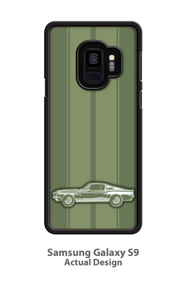 1968 Ford Mustang Shelby GT350 Fastback Smartphone Case - Racing Stripes