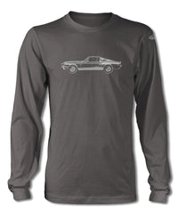 1968 Ford Mustang Shelby GT500KR Fastback T-Shirt - Long Sleeves - Side View