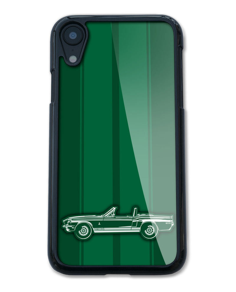 1968 Ford Mustang Shelby GT500 Convertible Smartphone Case - Racing Stripes