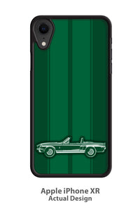 1968 Ford Mustang Shelby GT500 Convertible Smartphone Case - Racing Stripes