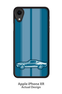 1968 Ford Mustang Shelby GT500 Fastback Smartphone Case - Racing Stripes