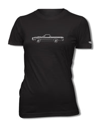 1968 Ford Ranchero GT with Stripes T-Shirt - Women - Side View
