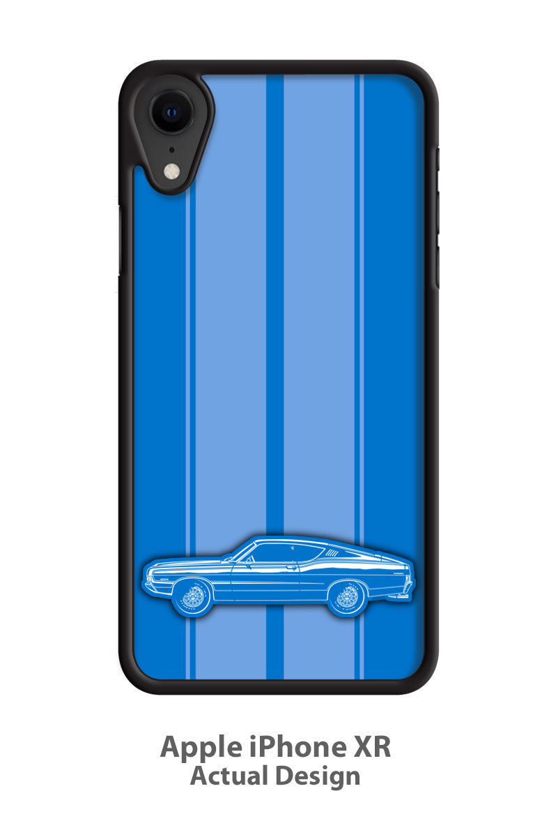 1968 Ford Torino GT Fastback with Stripes Smartphone Case - Racing Stripes