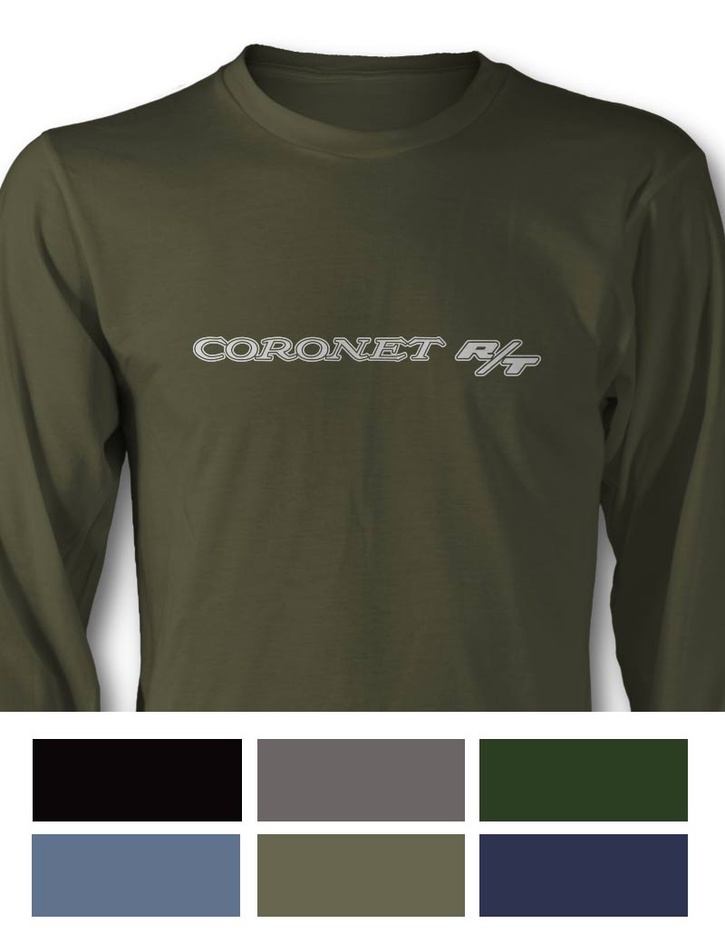 Dodge Coronet RT 1969 - 1970 Emblem T-Shirt - Long Sleeves - Emblem