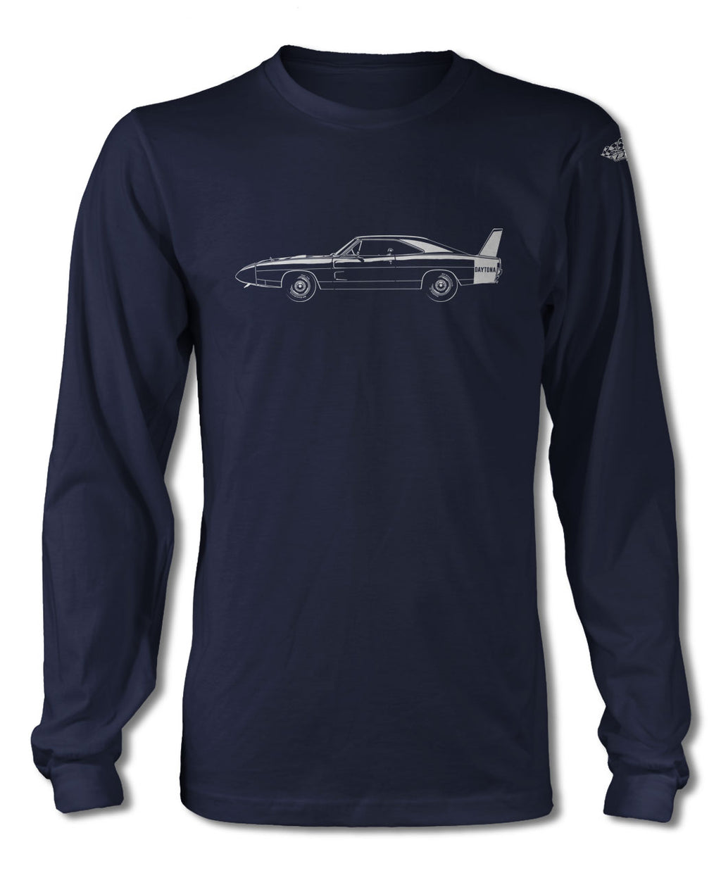 1969 Dodge Charger Daytona Coupe T-Shirt - Long Sleeves - Side View