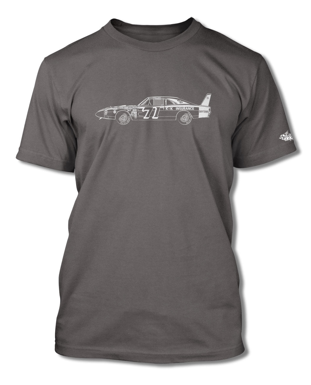 1969 Dodge Charger Daytona Bobby Issac #71 T-Shirt - Men * Side