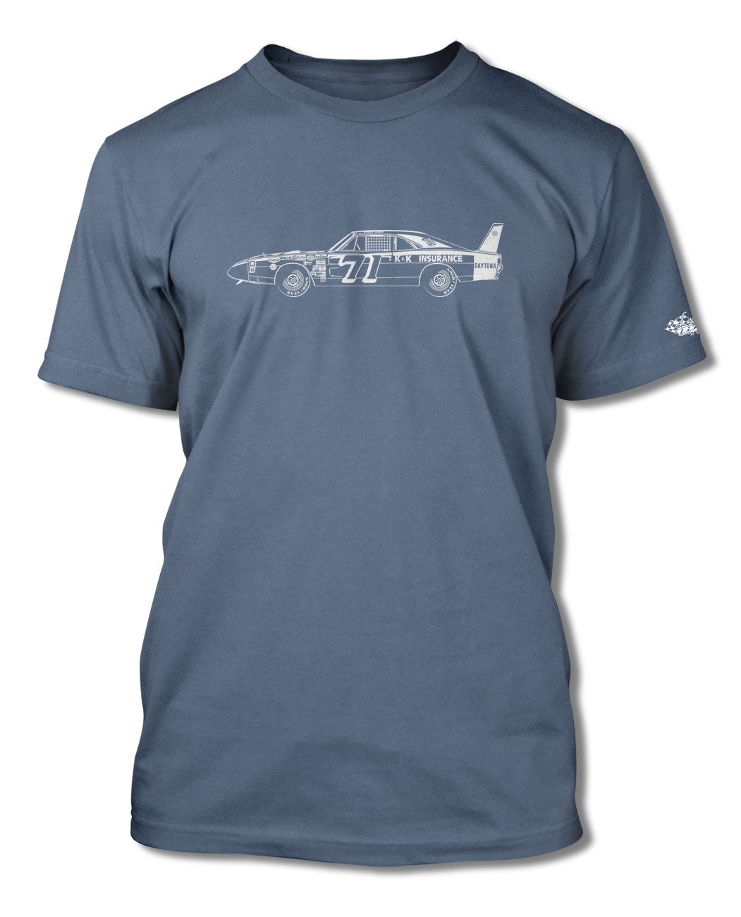 1969 Dodge Charger Daytona Bobby Issac #71 T-Shirt - Men * Side