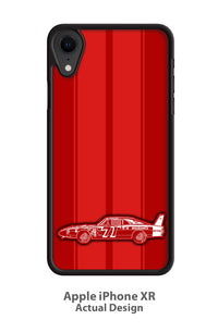 1969 Dodge Charger Daytona Bobby Issac #71 Smartphone Case - Racing Stripes