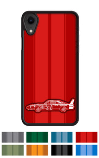 1969 Dodge Charger Daytona Bobby Issac #71 Smartphone Case - Racing Stripes