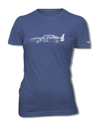 1969 Dodge Charger Daytona Bobby Issac #71 T-Shirt - Women - Side View