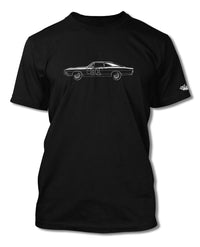 1969 Dodge Charger General Lee - The Dukes of Hazard T-Shirt - Men - Side View