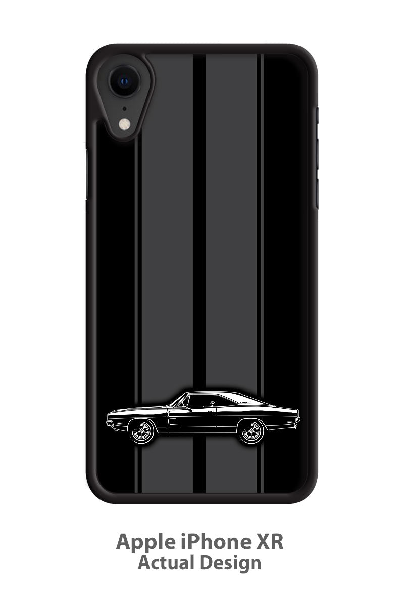 1969 Dodge Charger Base Hardtop Smartphone Case - Racing Stripes