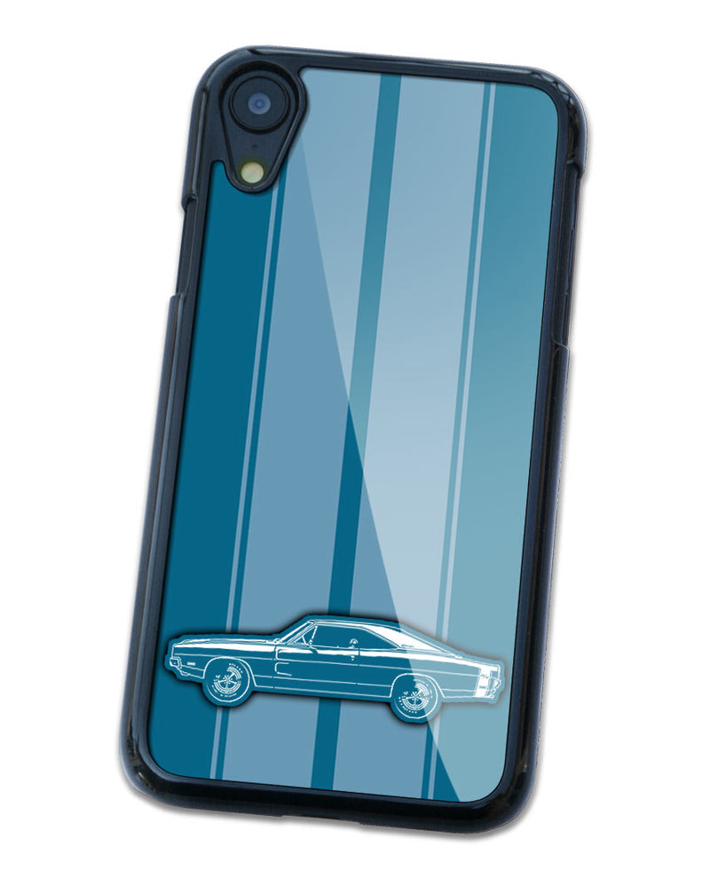1969 Dodge Charger RT With Stripes Hardtop Smartphone Case - Racing Stripes