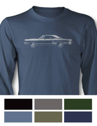 1969 Dodge Coronet Super Bee Six Pack Hardtop T-Shirt - Long Sleeves - Side View