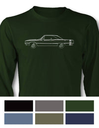 1969 Dodge Dart GTS Hardtop T-Shirt - Long Sleeves - Side View