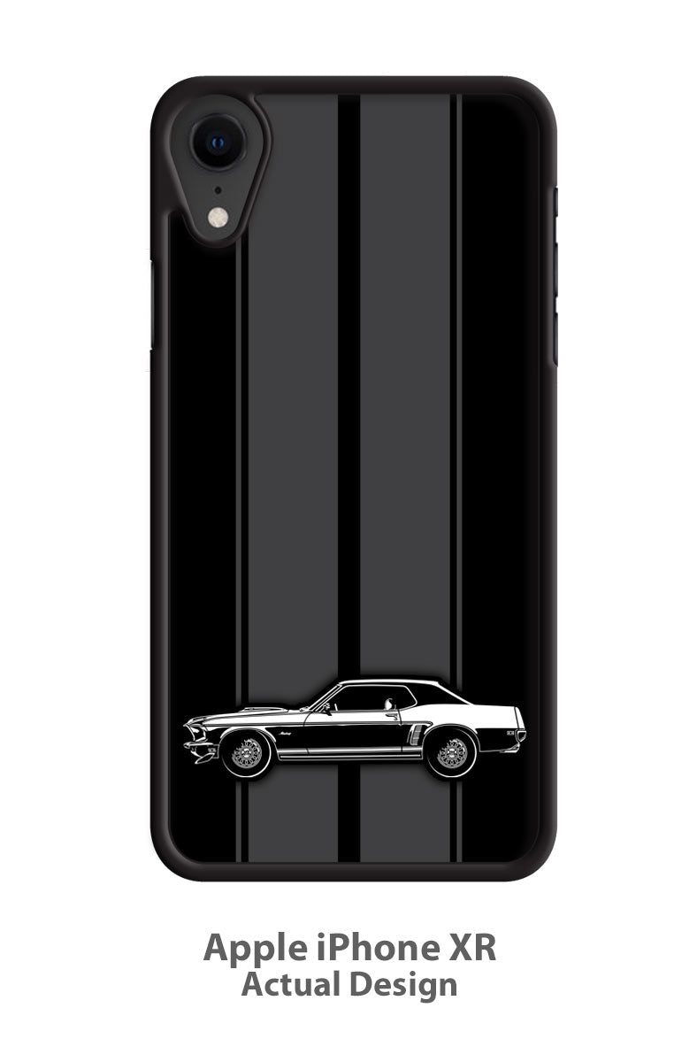 1969 Ford Mustang GT Coupe Smartphone Case - Racing Stripes