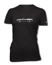 1969 Ford Mustang Base Convertible T-Shirt - Women - Side View